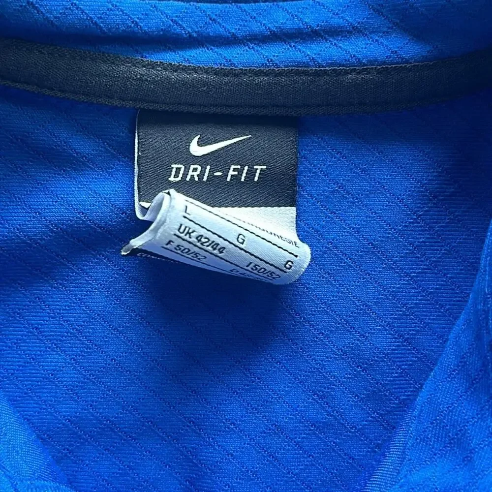 Nike University of Florida Gators Dri-Fit Team Polo‎ Blue Large Vintage Athletic